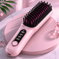SmoothGlow Hair Straightening Comb - Portable Electric Brush