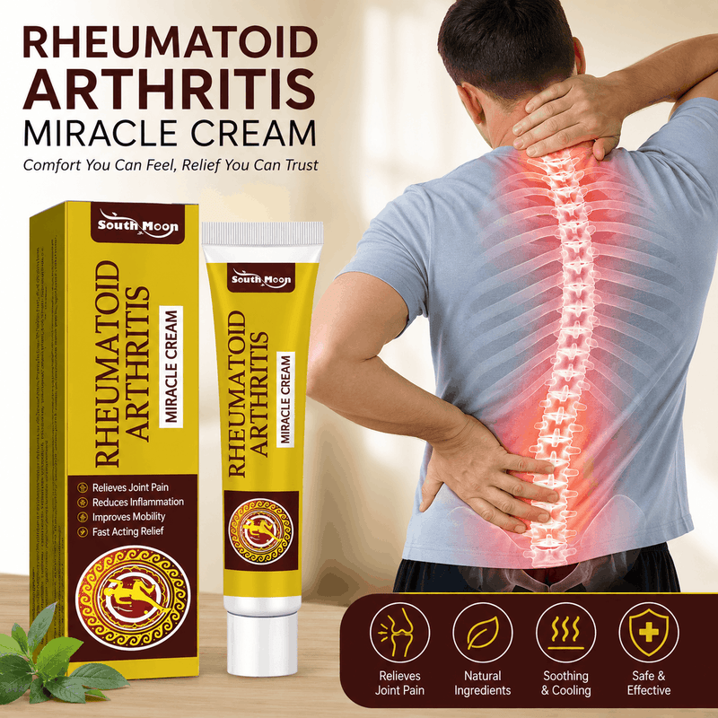 South Moon Rheumatoid Arthritis Miracle Cream for joint pain relief, muscle discomfort, and soothing support for the back, neck, and knees