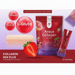 Sugar-free Araya Collagen Mix Plus powder to support joint health and bone density at Aezoon.