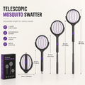 Telescopic Mosquito Swatter Racket - Electric Insect Killer - thumbnail 3