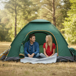 Waterproof outdoor dome camping tent with a durable rainfly and sealed seams for rainy weather protection at Aezoon.