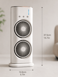 Double Ended Spray Fan - Portable Dual Misting Fan with LED - thumbnail 3