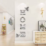 Home Sign Acrylic Mirror - Modern Home Decoration