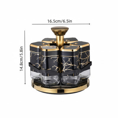 360° Rotating Spice Carousel Rack