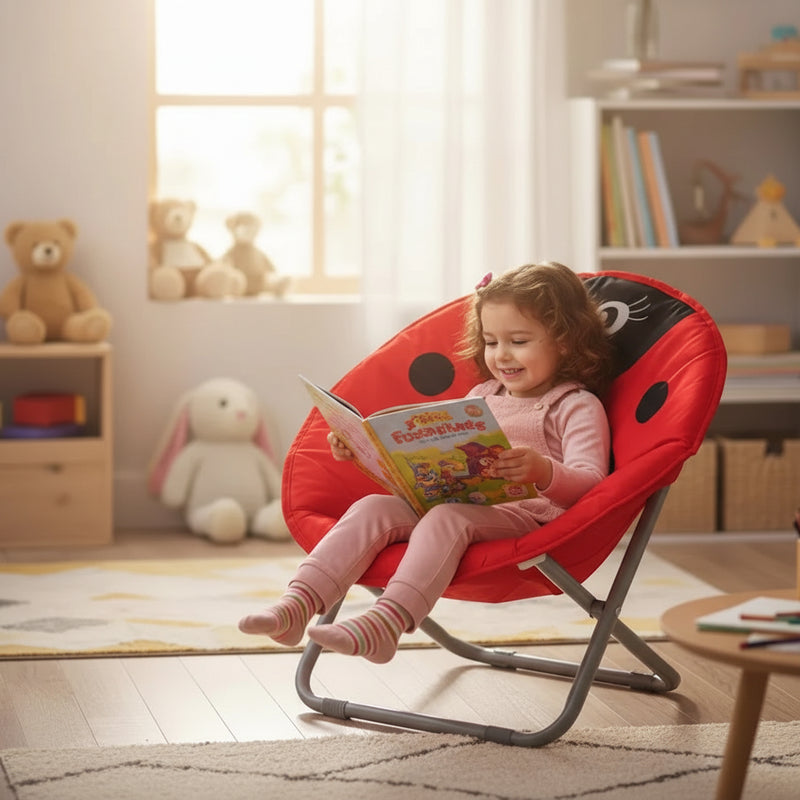 Kids Ladybug Moon Chair