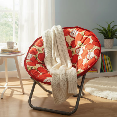 Kids Folding Apple Pattern Chair