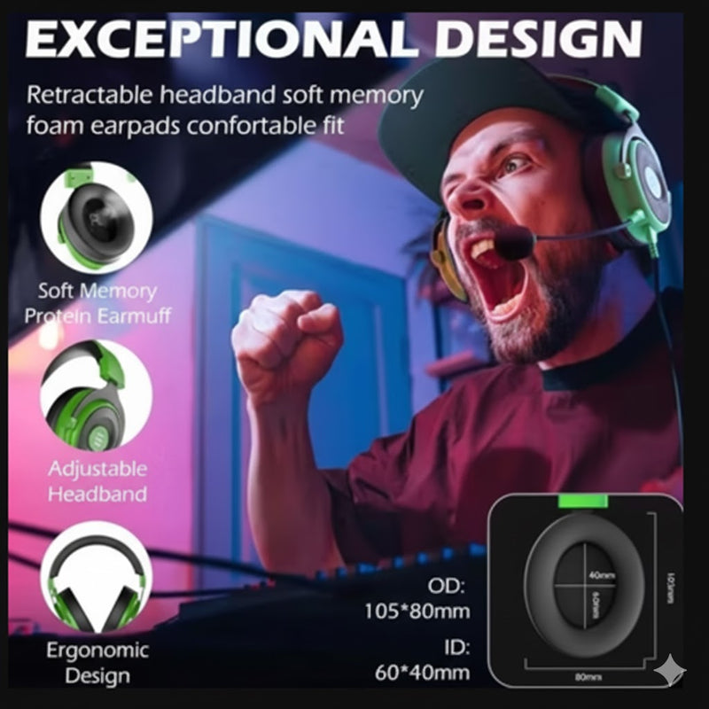 سماعة رأس احترافية للألعاب 2 في 1