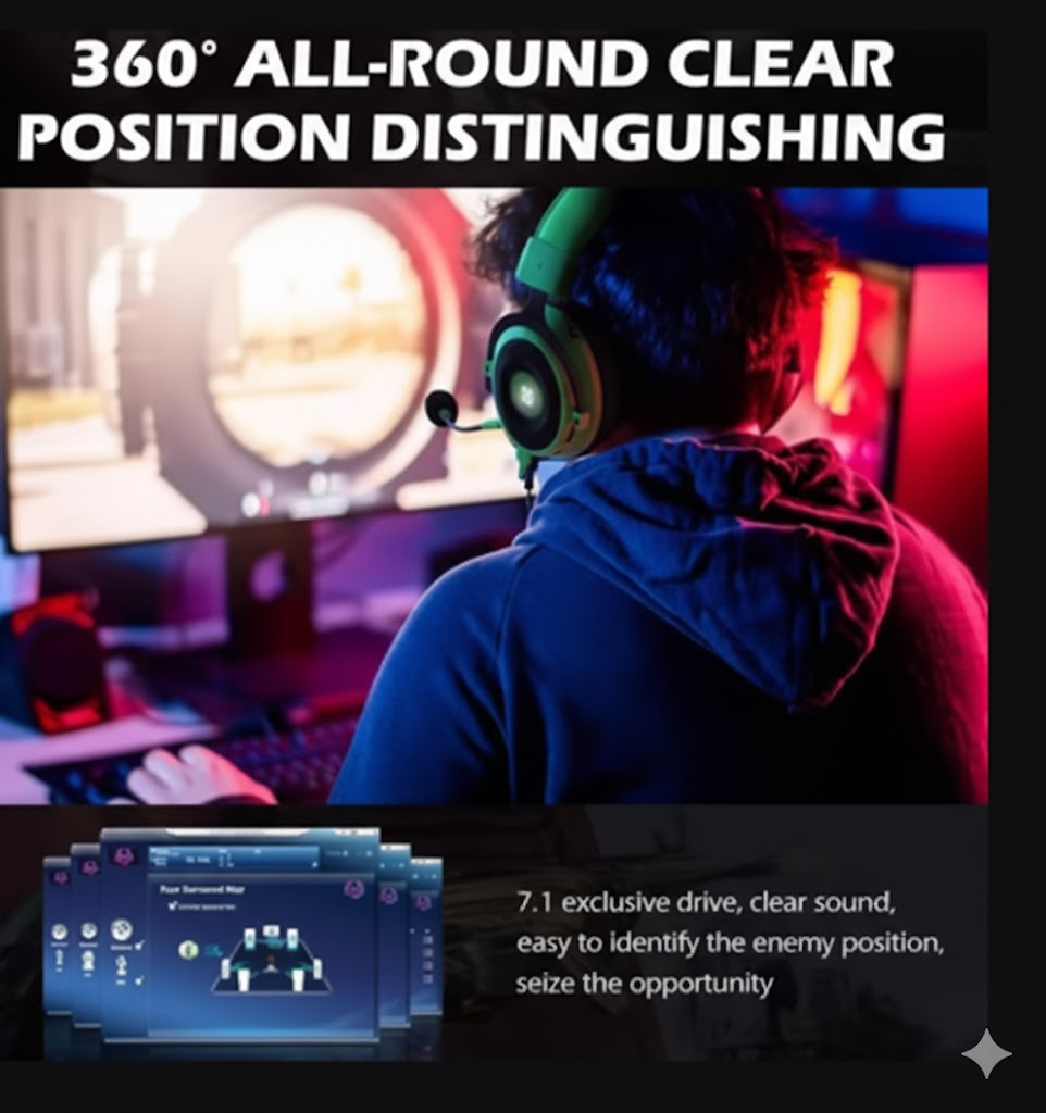 سماعة رأس احترافية للألعاب 2 في 1