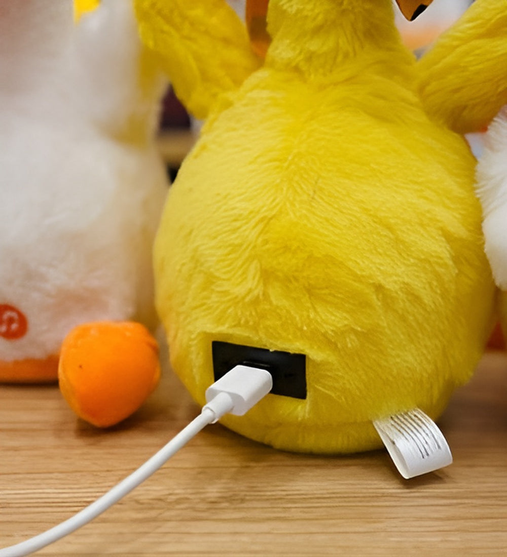 لعبة أوزة قطيفة راقصة ومغنية