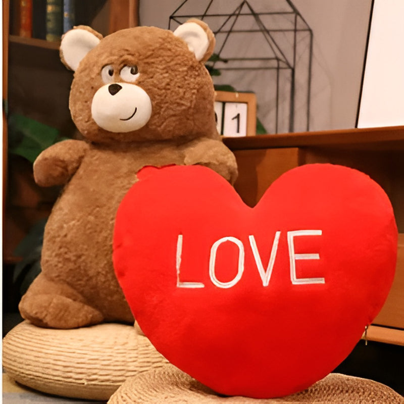 لعبة قطيفة على شكل قلب