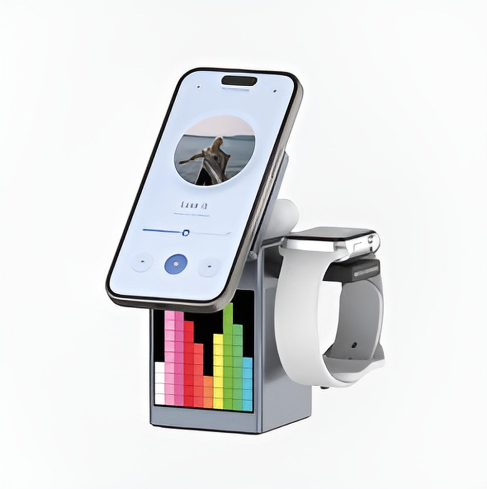 مكبر صوت بلوتوث مع شاحن لاسلكي