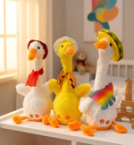 لعبة أوزة قطيفة راقصة ومغنية