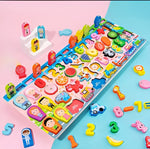 كيدز ليرن - لوحة مطابقة وعدّ حركة المرور 6 في 1