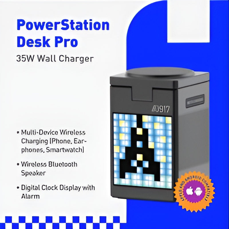 مكبر صوت بلوتوث مع شاحن لاسلكي