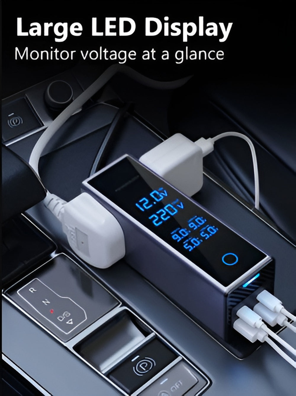 محول مقبس السيارة العاكس