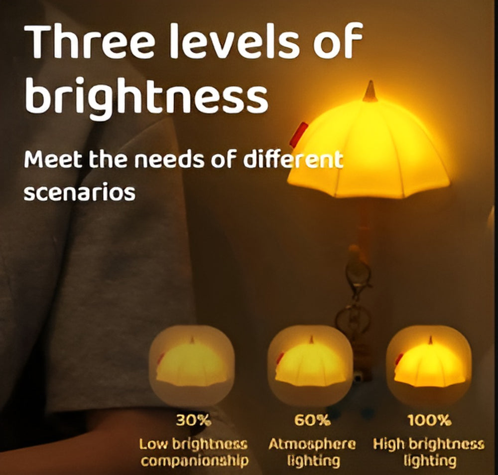 مصباح سيليكون مغناطيسي صغير على شكل مظلة